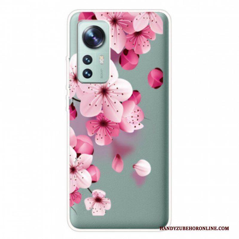 Hoesje voor Xiaomi 12 Pro Siliconen Rozenbloemen