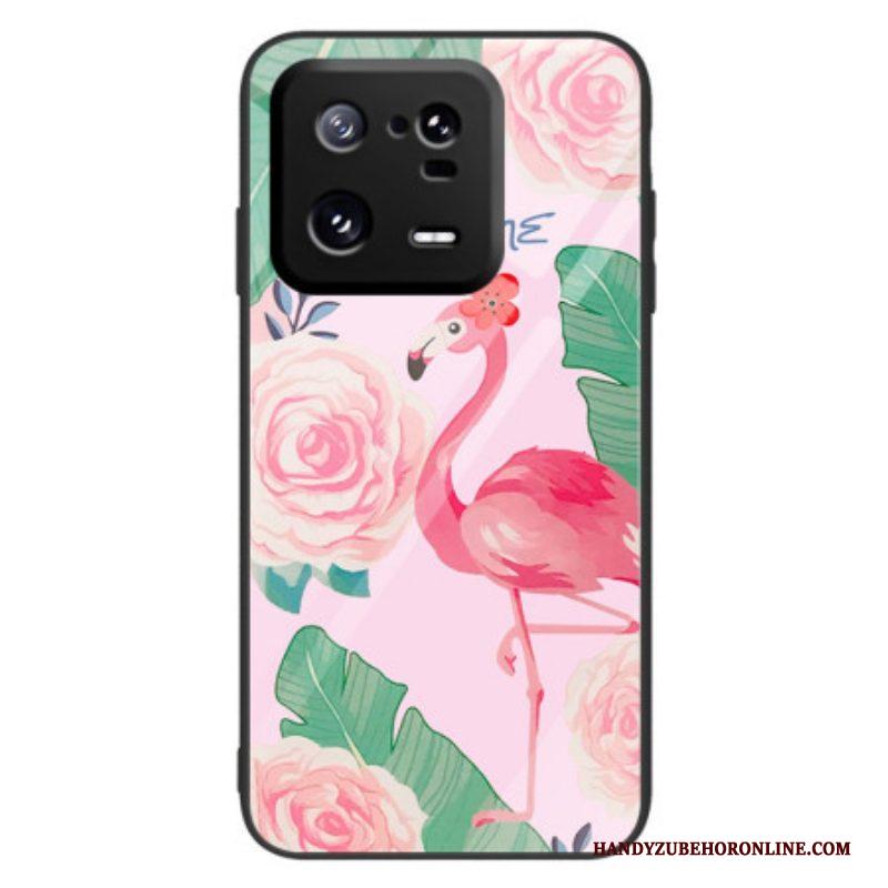 Hoesje voor Xiaomi 13 Pro Flamingo Gehard Glas