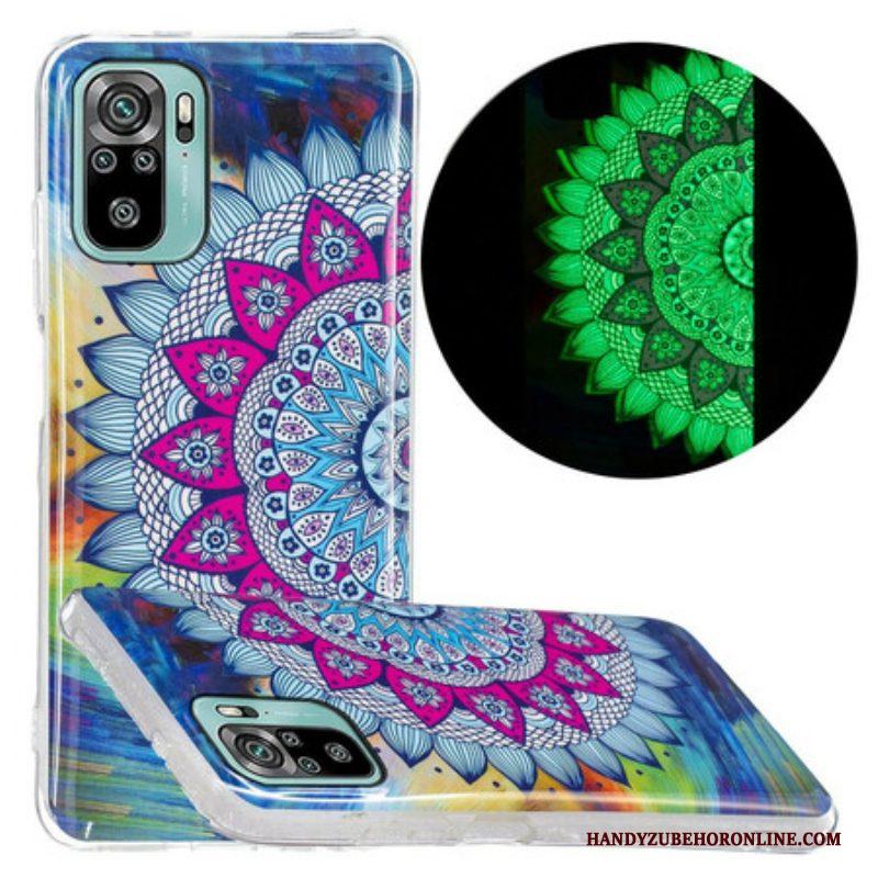 Hoesje voor Xiaomi Redmi Note 10 / 10S Fluorescerende Kleurrijke Mandala