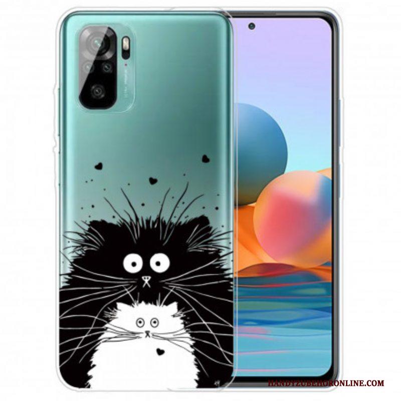 Hoesje voor Xiaomi Redmi Note 10 / 10S Kijk Naar De Katten