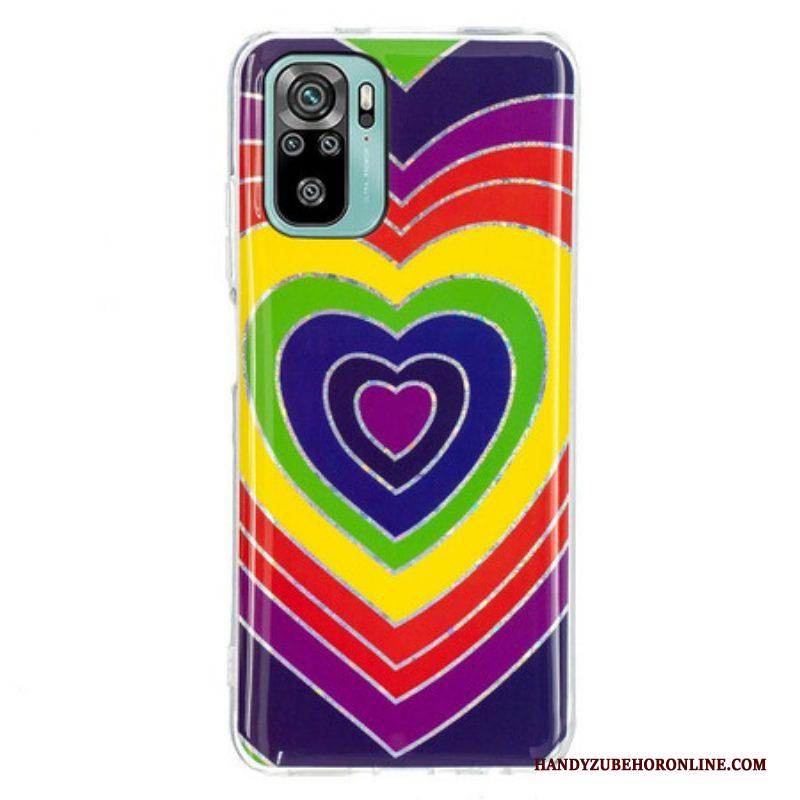 Hoesje voor Xiaomi Redmi Note 10 / 10S Psychedelisch Hart