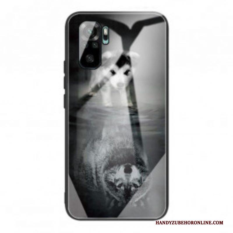 Hoesje voor Xiaomi Redmi Note 10 / 10S Puppy Dream Gehard Glas