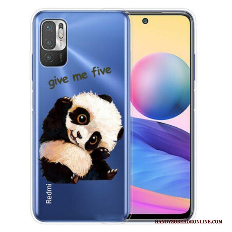 Hoesje voor Xiaomi Redmi Note 10 5G Panda Geef Me Vijf