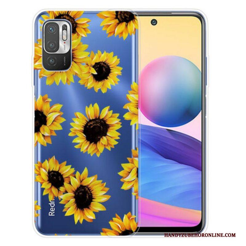 Hoesje voor Xiaomi Redmi Note 10 5G Zonnebloemen