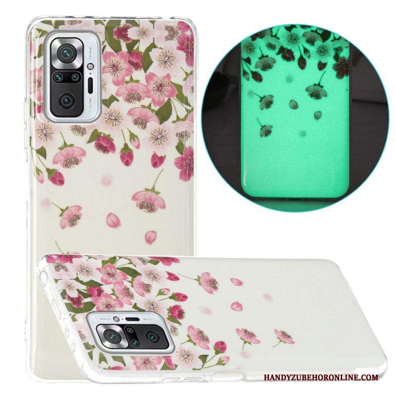 Hoesje voor Xiaomi Redmi Note 10 Pro Fluorescerende Bloemenserie