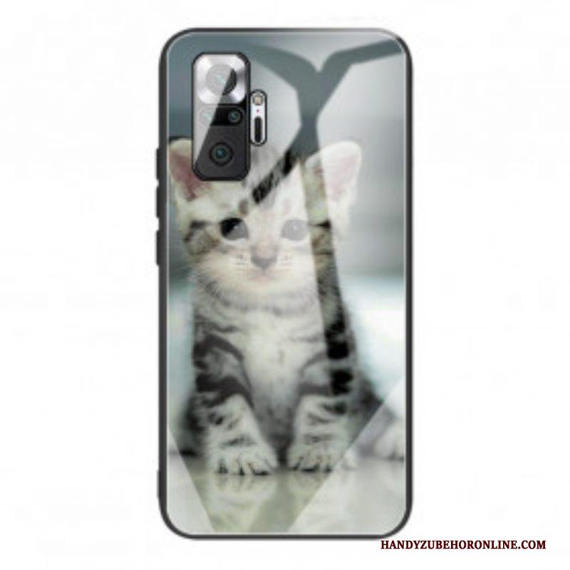 Hoesje voor Xiaomi Redmi Note 10 Pro Kitten Gehard Glas