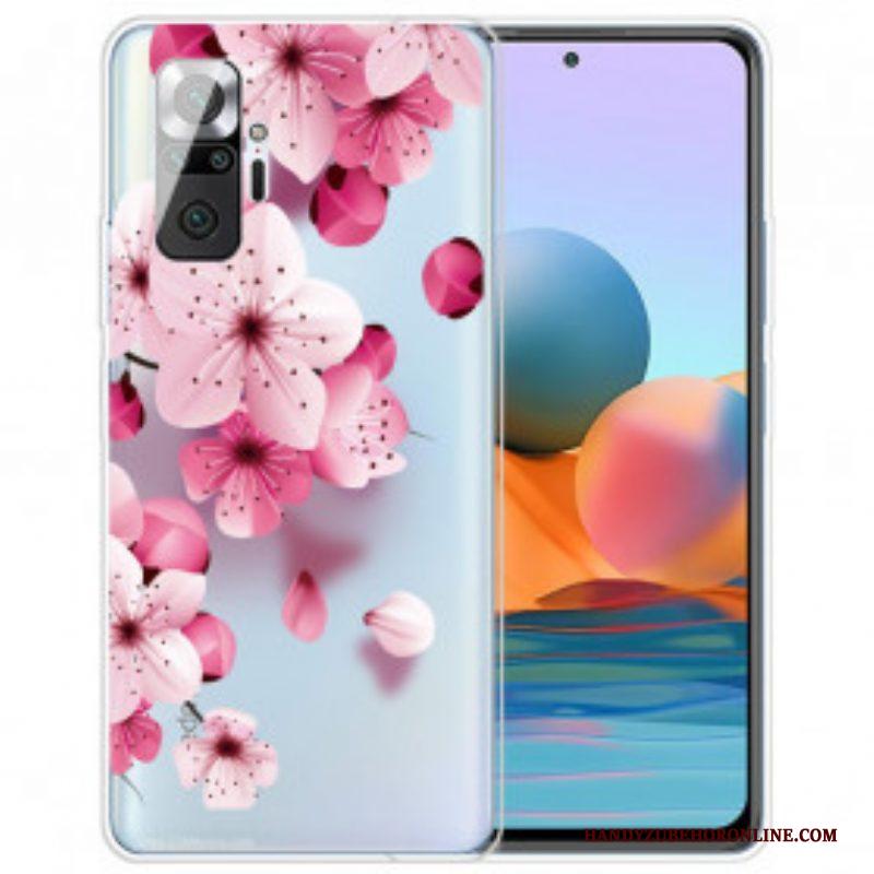 Hoesje voor Xiaomi Redmi Note 10 Pro Kleine Roze Bloemen