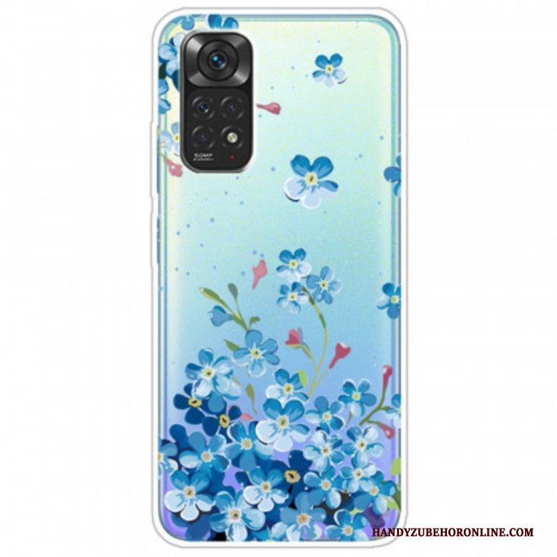 Hoesje voor Xiaomi Redmi Note 11 / 11S Boeket Van Blauwe Bloemen