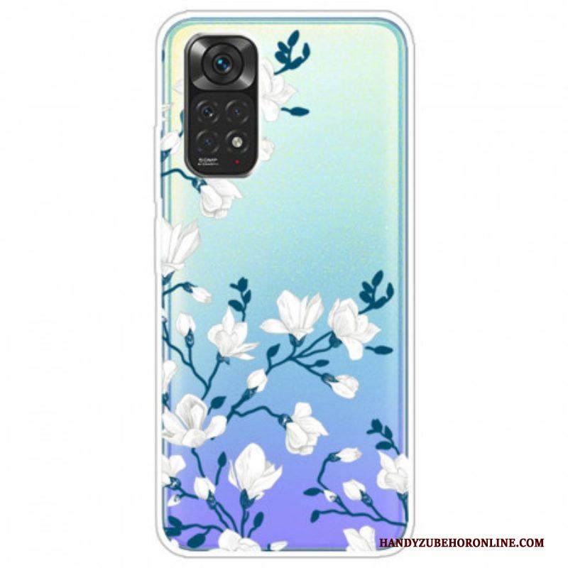 Hoesje voor Xiaomi Redmi Note 11 Pro / 11 Pro 5G Witte Bloemen