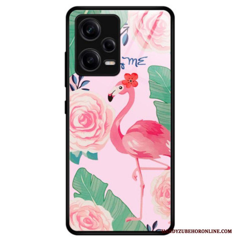 Hoesje voor Xiaomi Redmi Note 12 Pro Flamingo Gehard Glas