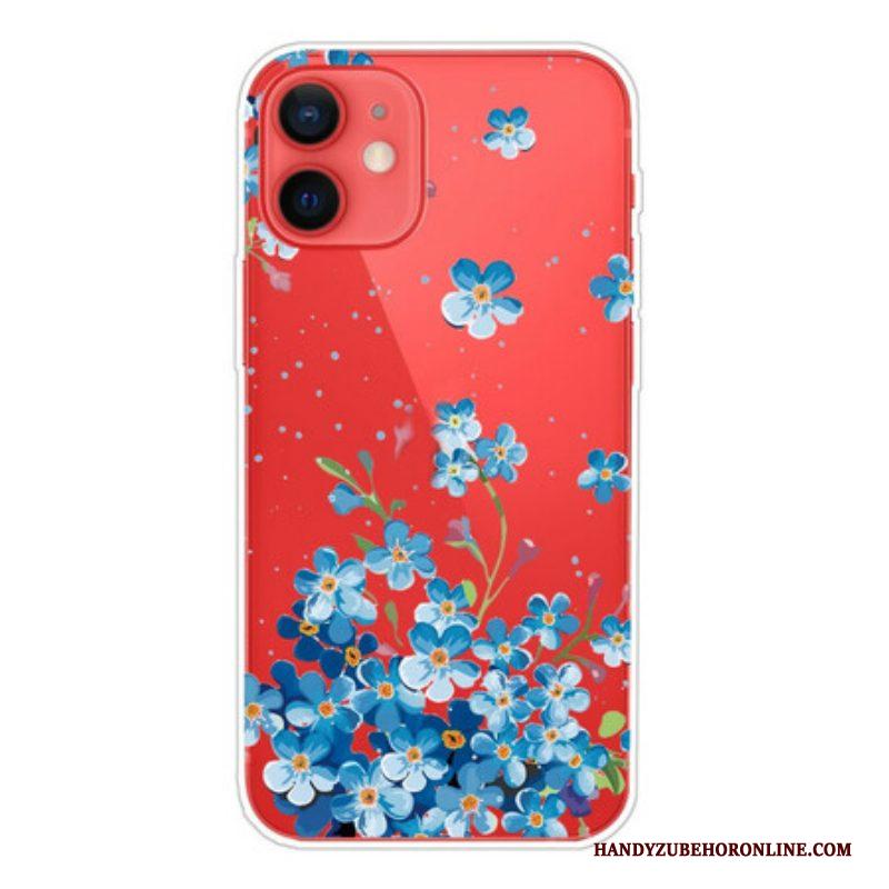 Hoesje voor iPhone 13 Mini Boeket Van Blauwe Bloemen