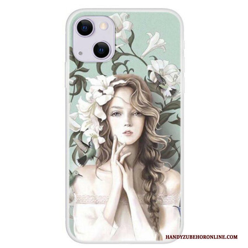 Hoesje voor iPhone 13 Mini De Bloemenvrouw