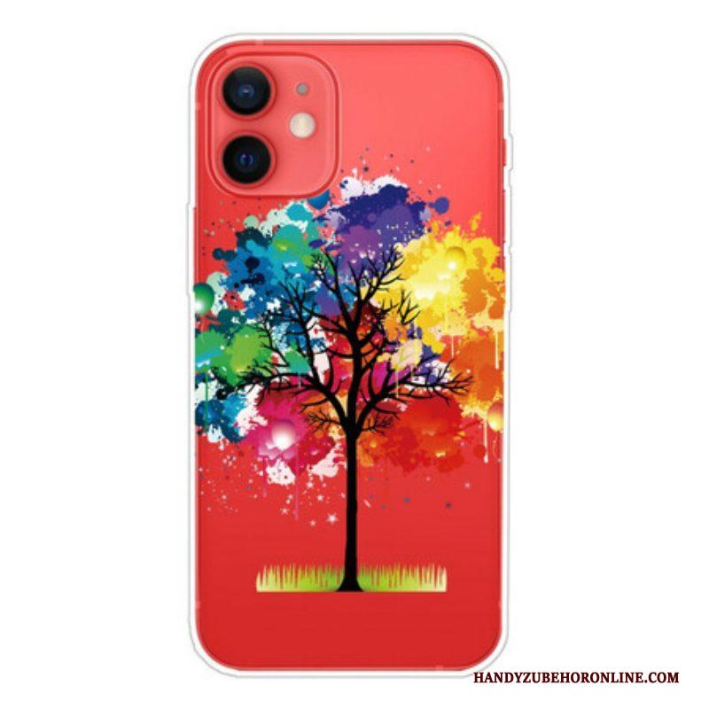 Hoesje voor iPhone 13 Mini Naadloze Aquarel Boom