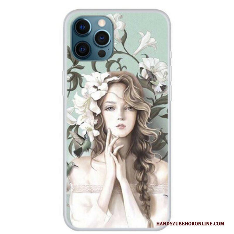 Hoesje voor iPhone 13 Pro De Bloemenvrouw