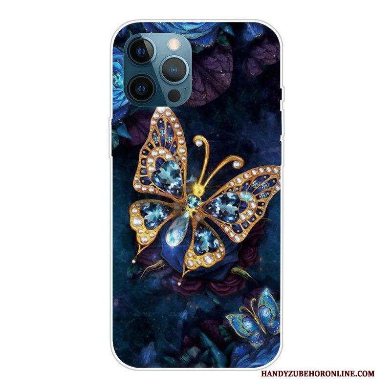 Hoesje voor iPhone 13 Pro Max Blauwe Vlinders