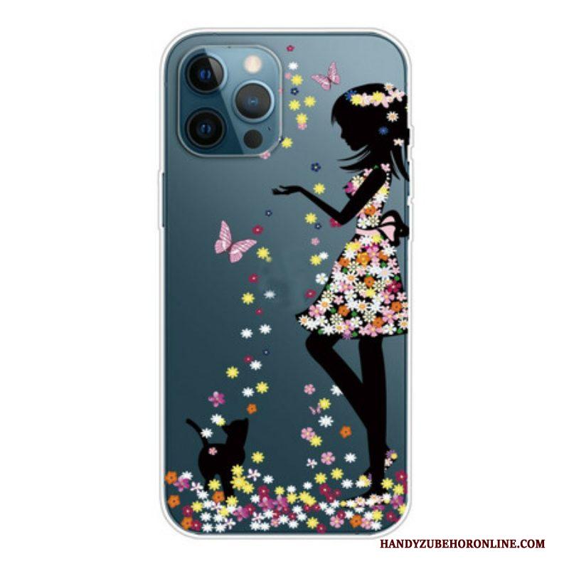 Hoesje voor iPhone 13 Pro Max Bloemenmeisje