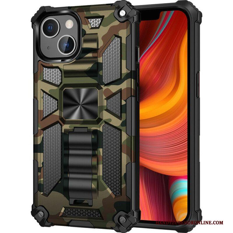 Hoesje voor iPhone 13 Pro Max Camouflage Verwijderbare Ondersteuning