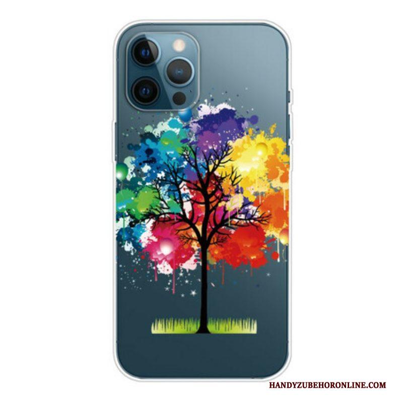 Hoesje voor iPhone 13 Pro Max Naadloze Aquarel Boom