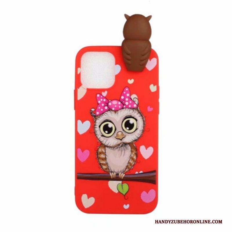 Hoesje voor iPhone 13 Pro Miss Uil 3d