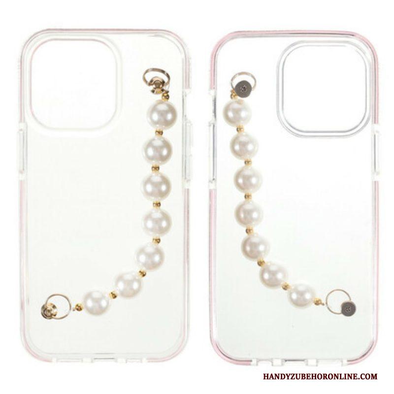 Hoesje voor iPhone 13 Pro Siliconen Armband Kralen