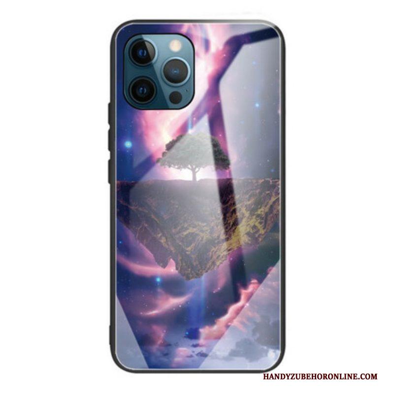 Hoesje voor iPhone 13 Pro Wereldboom Gehard Glas