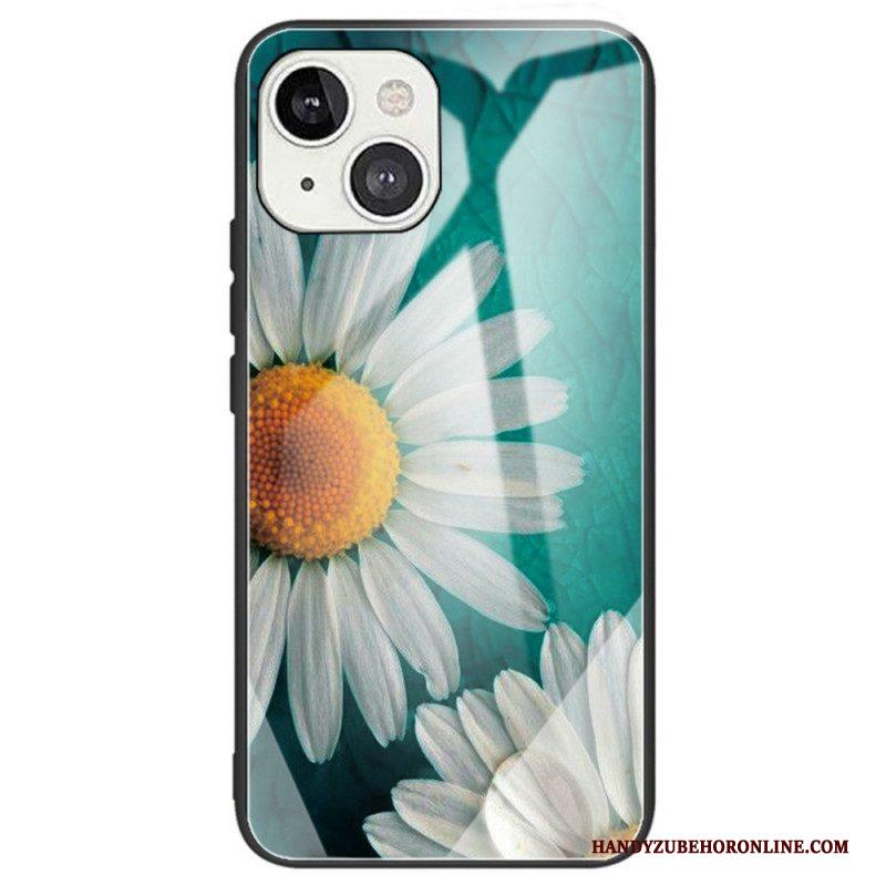 Hoesje voor iPhone 14 Bloemen Van Gehard Glas