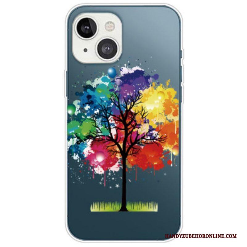 Hoesje voor iPhone 14 Plus Naadloze Aquarel Boom