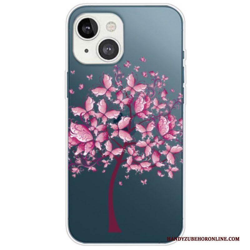 Hoesje voor iPhone 14 Plus Transparante Vlinderboom