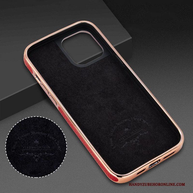 Hoesje voor iPhone 14 Plus Vietao Lychee Leereffect