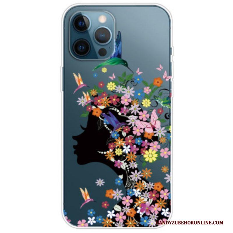 Hoesje voor iPhone 14 Pro Bloem Hoofd