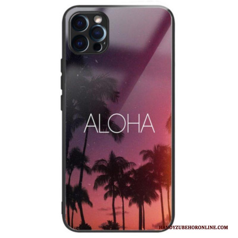 Hoesje voor iPhone 14 Pro Max Aloha Gehard Glas