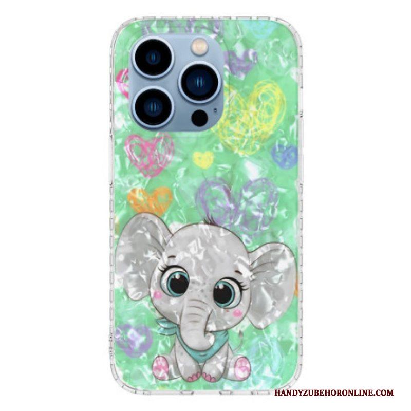 Hoesje voor iPhone 14 Pro Max Stijlvolle Olifant