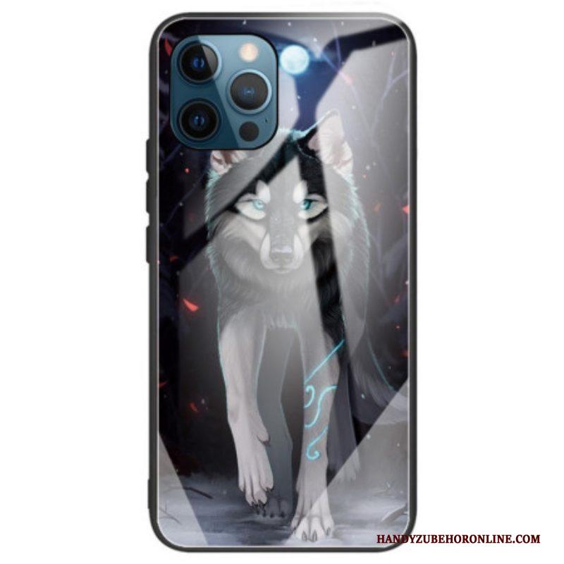 Hoesje voor iPhone 14 Pro Max Wolf Van Gehard Glas