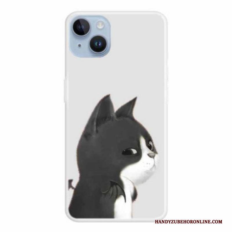 Hoesje voor iPhone 15 Plus Duivelskat