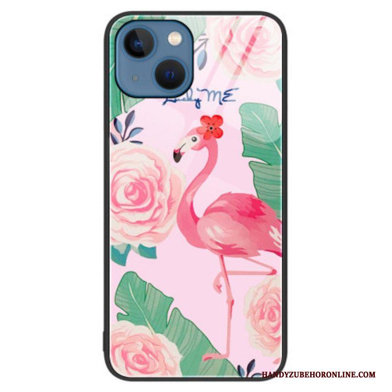 Hoesje voor iPhone 15 Plus Flamingo Gehard Glas