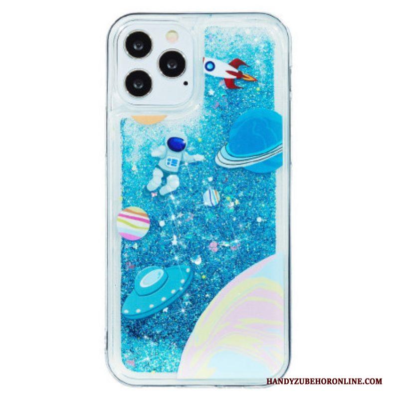 Hoesje voor iPhone 15 Pro Ruimteglitter