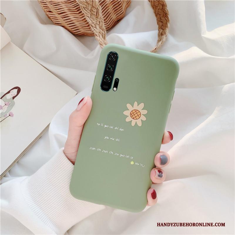 Honor 20 Pro Hoesje Bescherming Schrobben All Inclusive Zacht Siliconen Groen Anti-fall