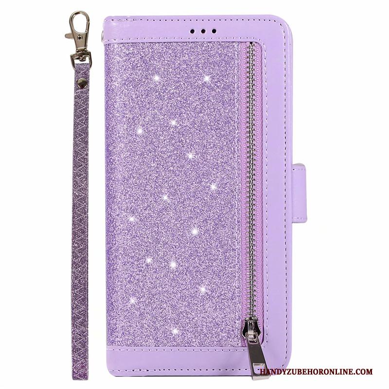 Honor 20 Pro Kaart Tas Leer Purper Hoesje Telefoon Echt Leer Leren Etui Portemonnee