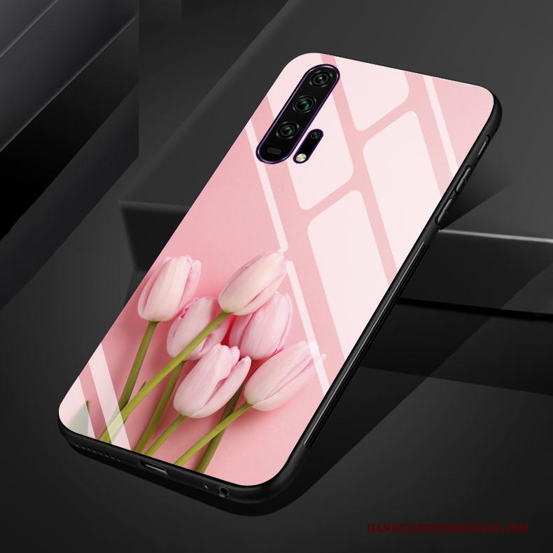 Honor 20 Pro Zacht Kunst Siliconen All Inclusive Hoes Roze Hoesje Telefoon