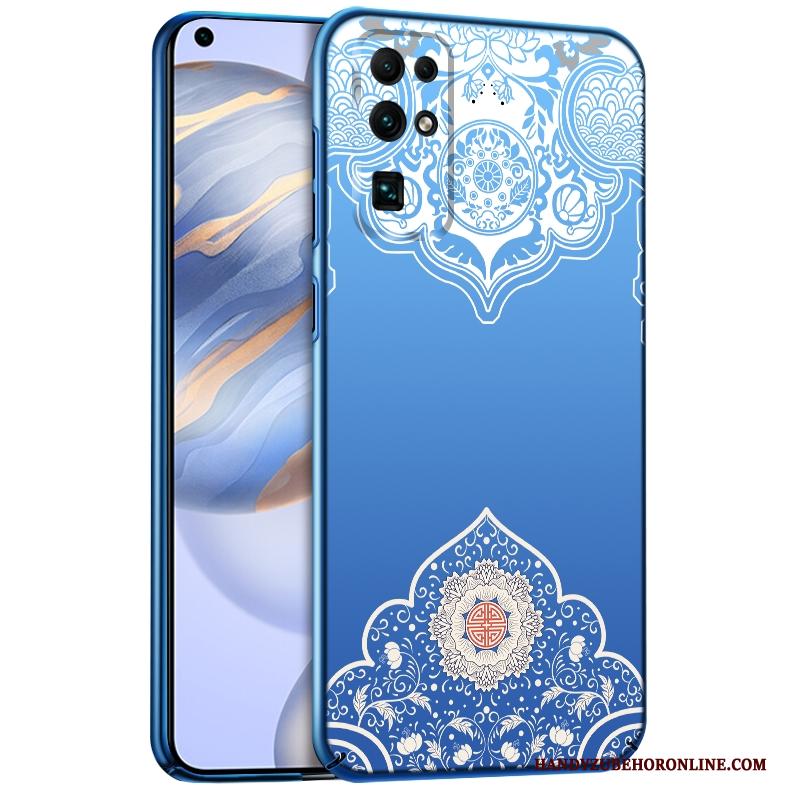 Honor 30 Chinese Stijl Anti-fall Hoesje Hard Dun Schrobben Telefoon