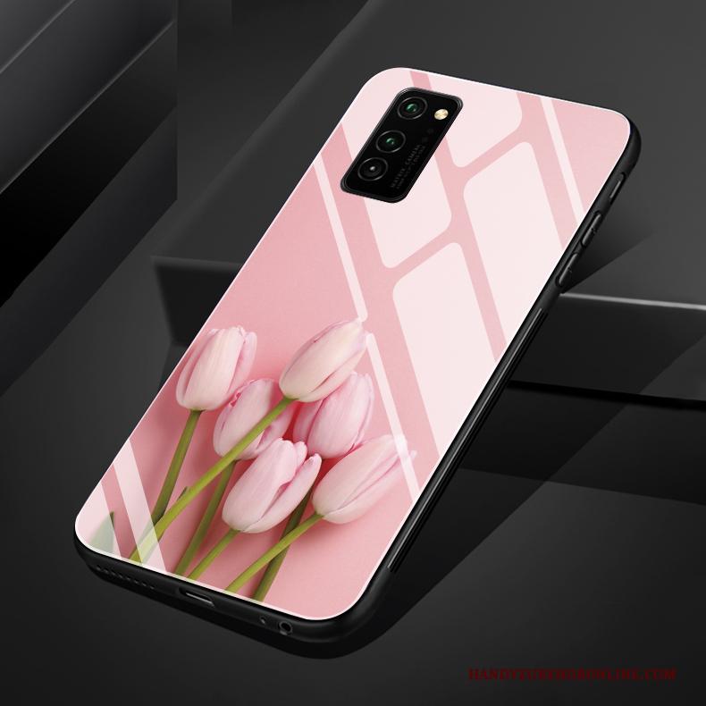 Honor 30 Pro Hoesje Zacht Roze Mini Hoes Vers Eenvoudige Siliconen