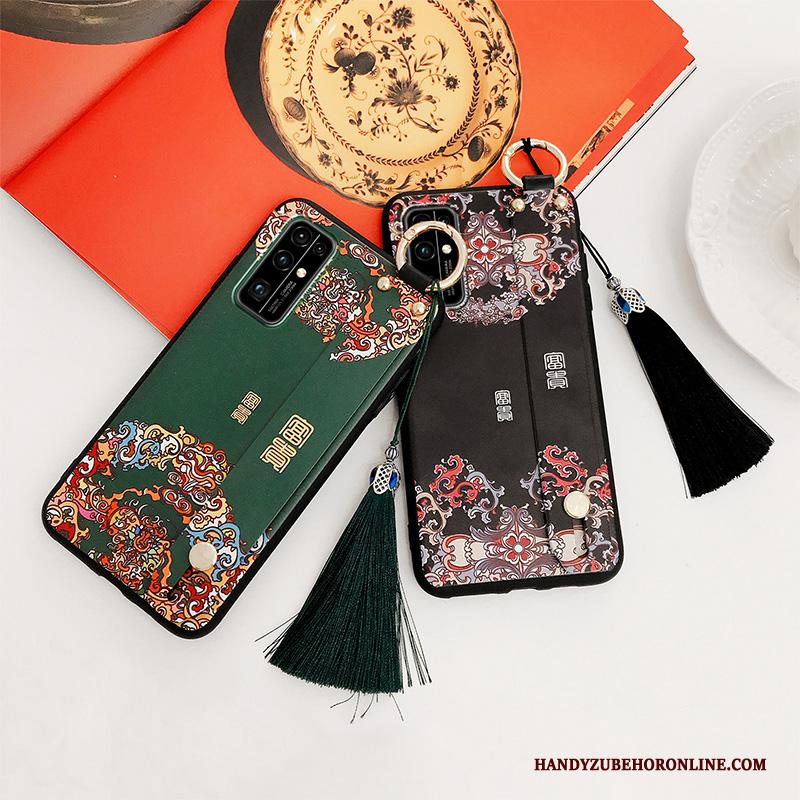 Honor 30 Trendy Merk Mode Hoesje Telefoon Zwart Chinese Stijl