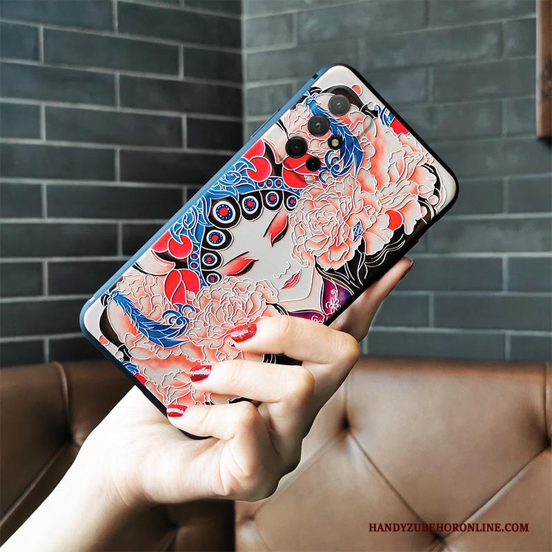 Honor 30s Hoesje All Inclusive Reliëf Bescherming Peking Opera Anti-fall Zacht Roze