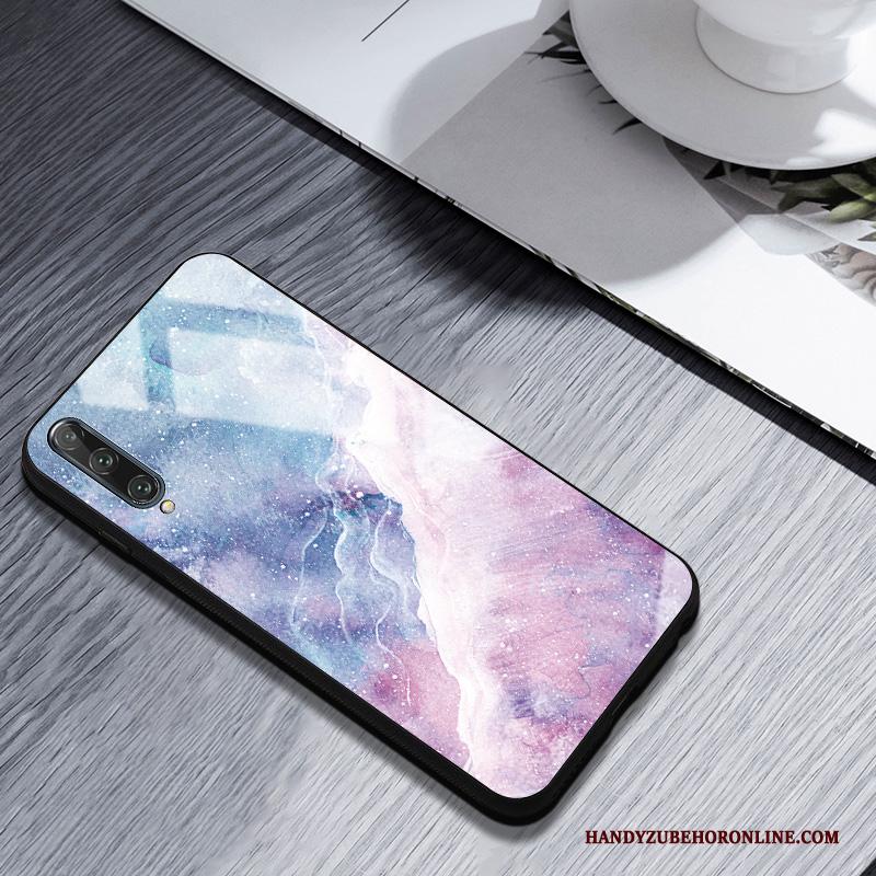 Honor 9x Pro Bescherming Purper Anti-fall Hoes Glas Hoesje Telefoon Siliconen