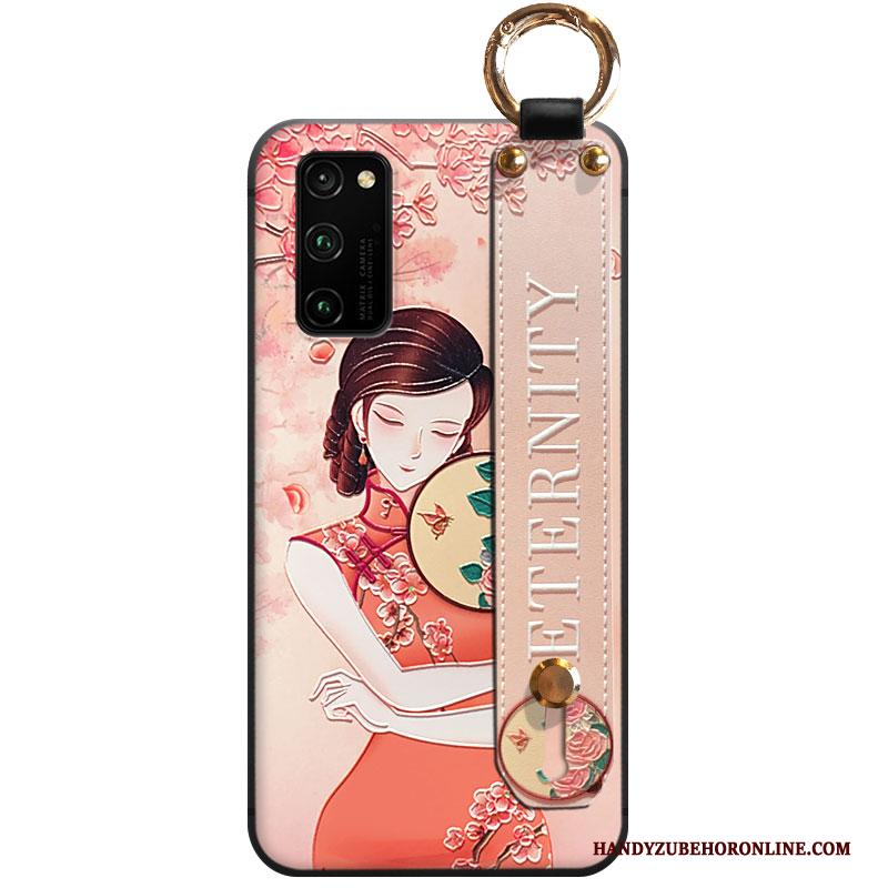 Honor View30 Pro Hoesje Ondersteuning Chinese Stijl Scheppend Telefoon Paleis Dun