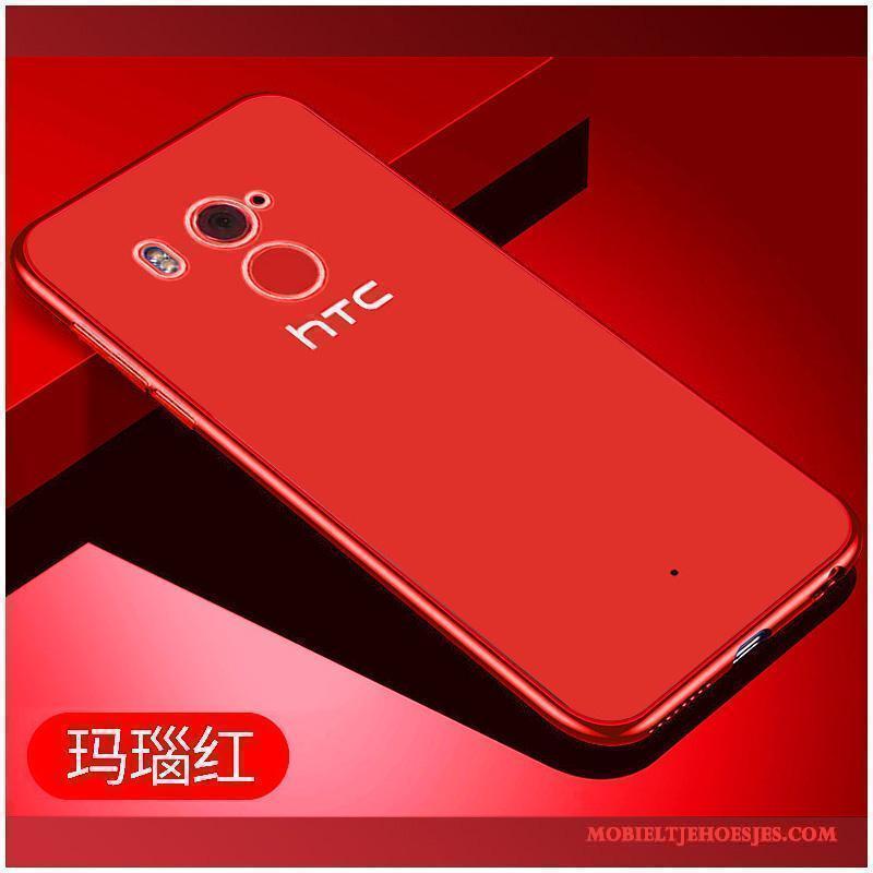 Htc U11+ Siliconen Hoes Zacht Rood All Inclusive Hoesje Telefoon Bescherming