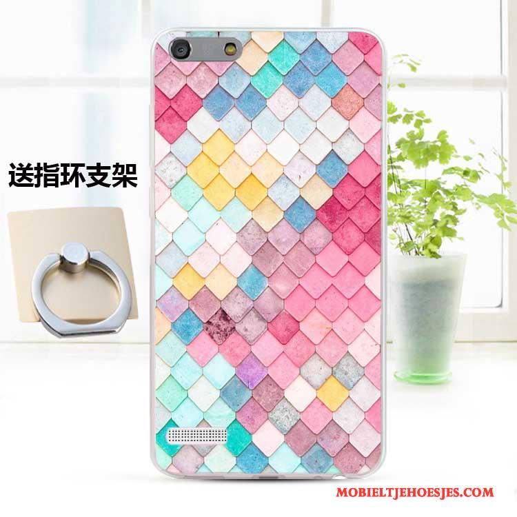 Huawei Ascend G6 Kleur Persoonlijk Anti-fall Zacht Mobiele Telefoon Siliconen Hoesje