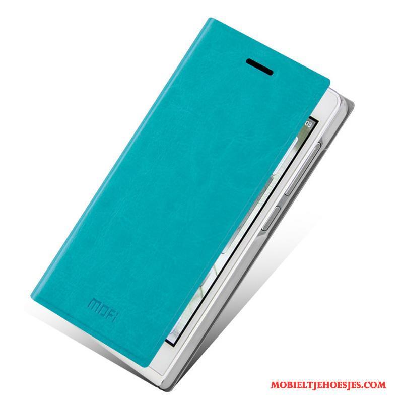 Huawei Ascend G6 Leren Etui Hoesje Telefoon Groen Tas Mobiele Telefoon