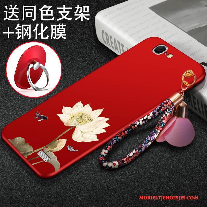 Huawei Ascend G7 Schrobben Siliconen Rood Hoes Zacht All Inclusive Hoesje