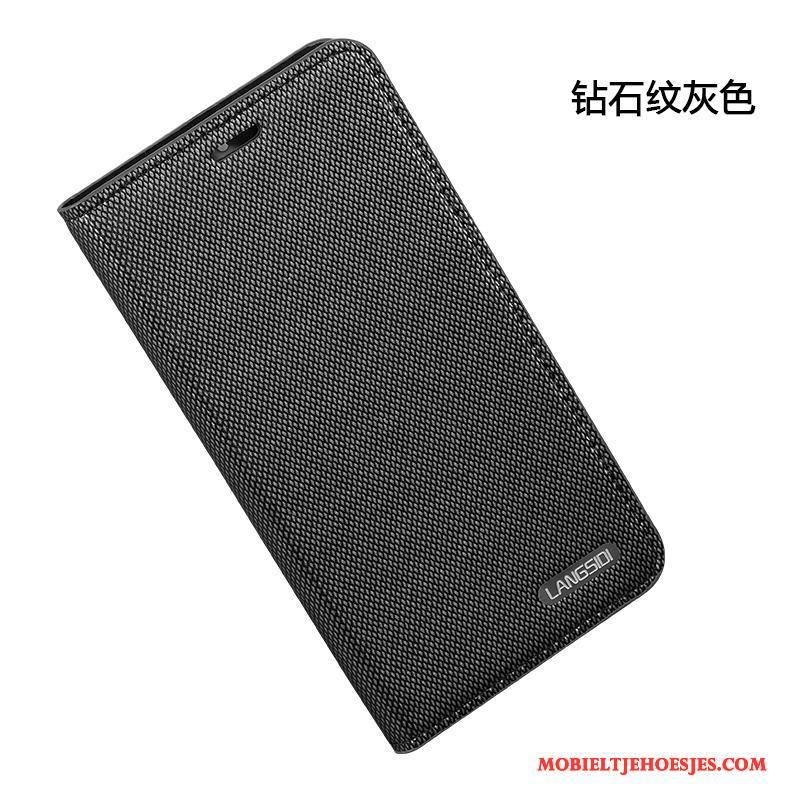 Huawei Ascend Mate 7 Clamshell Bescherming Leren Etui Hoesje Telefoon Mobiele Telefoon Anti-fall Portemonnee